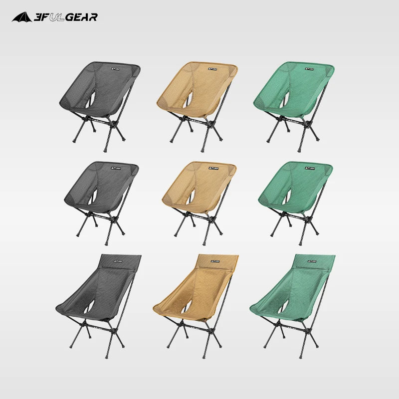 3F UL GEAR  Outdoor folding Aluminum chair leisure Portable Ultralight Camping Fishing Picnic Chair Beach Chair Seat