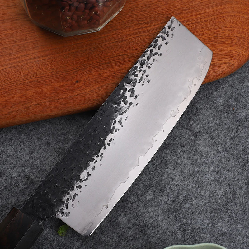 6.5 Inch Kitchen Meat Cutting Meat 8Cr17MoV Steel Core Blade Professional Cooking Camping Outdoor EDC Utility Knife