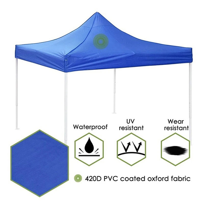 Canopy Top Replacement Tent Patio Garden Gazebo Top Sun Shade Cover Outdoor Camp Four Corner Tent Canopy Fabric Awning Fabric