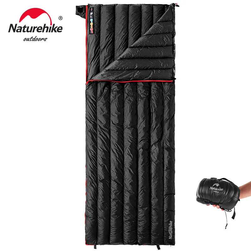 Naturehike CW280 Sleeping Bag Ultralight Goose Down Sleeping Bag Spring Travel Sleeping Bags CWM400 Hiking Camping Sleeping Bag