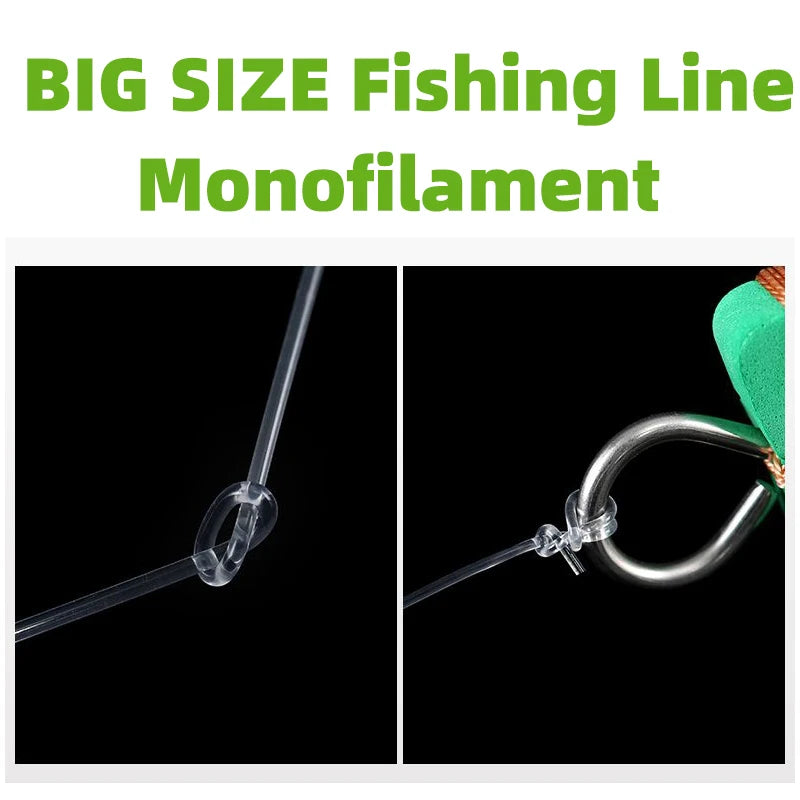 500m Monofilament Fishing Line Big Size Sea Fishing Nylon Fishing Line Thick Dia 0.6/0.7/0.8/0.9/1.0mm Fishing Equipment