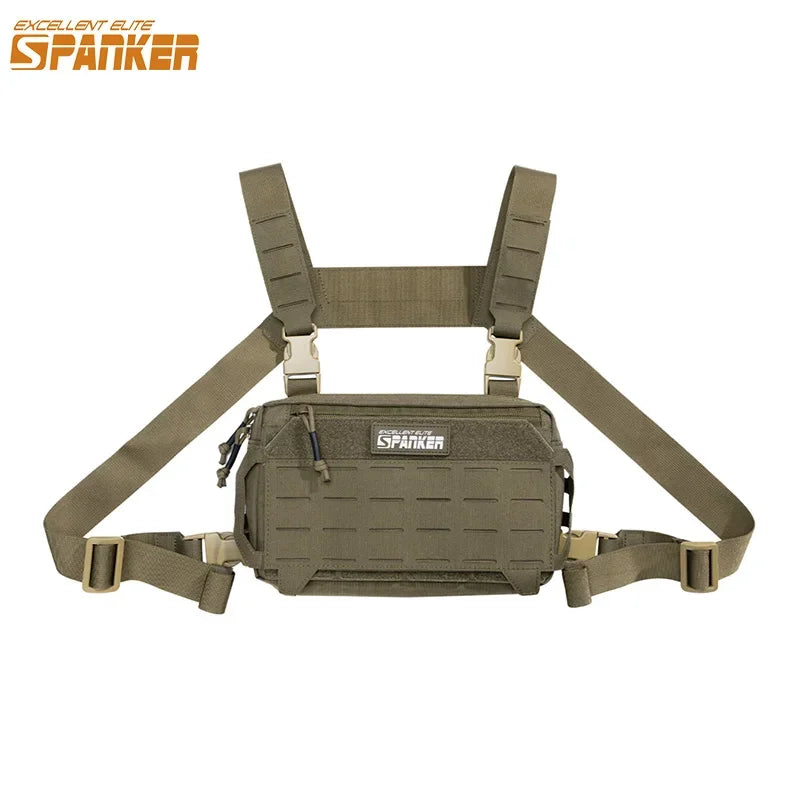 Tactical Chest Bags Hunting Vest Outdoor Camping Shoulder Backpack Men Motorcycle Bag Cycling Climbing Belly Fanny Pack Bike