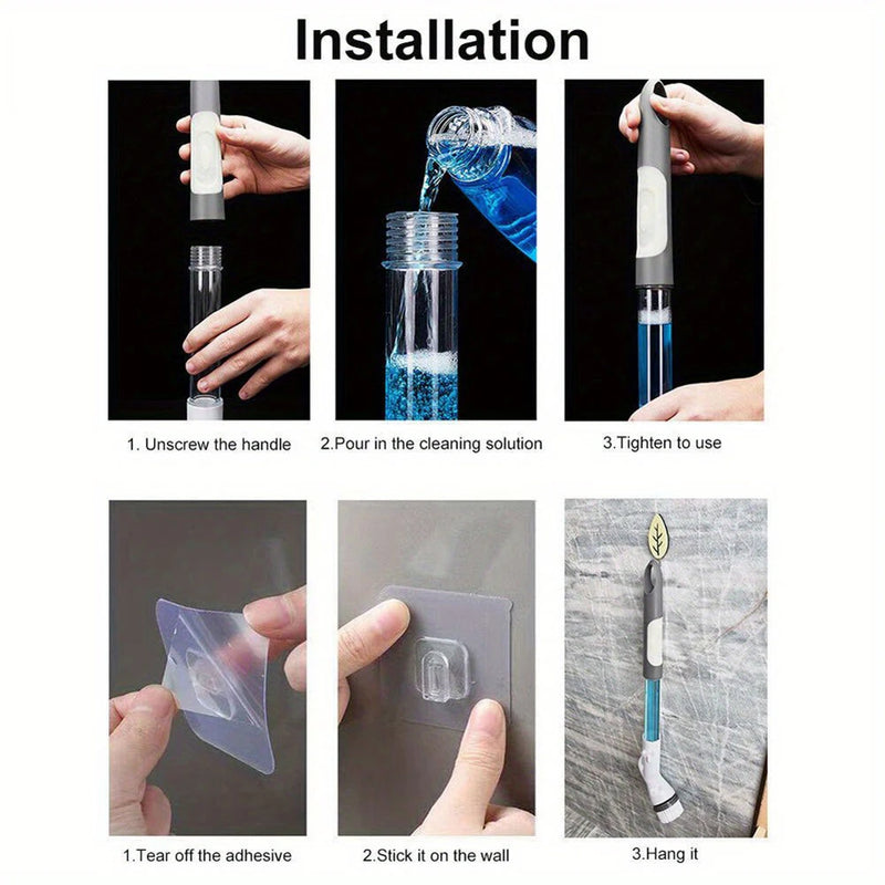 Wireless Electric Cleaning Brush 6 In 1 Multifunctional Electric Cleaning Brush Handheld For Bathroom Kitchen Window Toilet