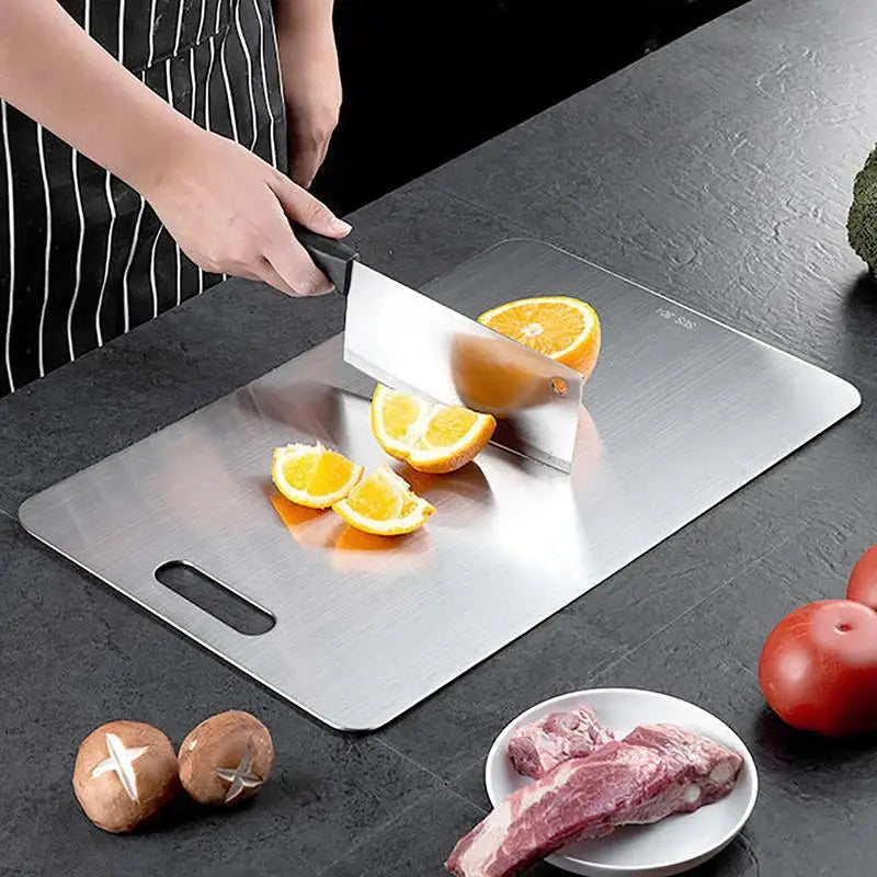 1.5MM Double Thick Titanium Cutting Board for Home Kitchen Cooking Outdoor Camping Hiking Backpacking