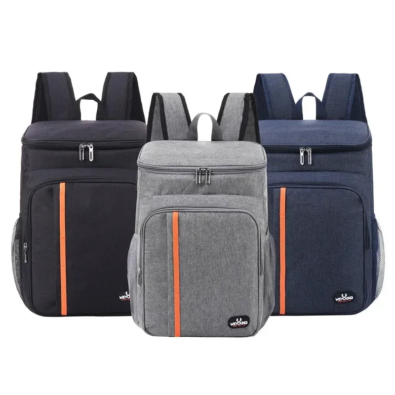 20L Outdoor Thermal Backpack Cooler Bags Insulated Lunch Bag Leakproof Camping Drink Refrigerator Picnic Food Fresh Keeping Bag